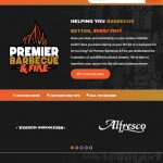 iPad Mini Premier Barbecue & Fire Web Insite Snapshot Screen Preview